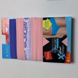 Hanes Women's Constant Comfort X-Temp Hipster Panties 4-Pack Medium